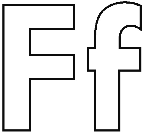 Letter F Coloring Pages 1